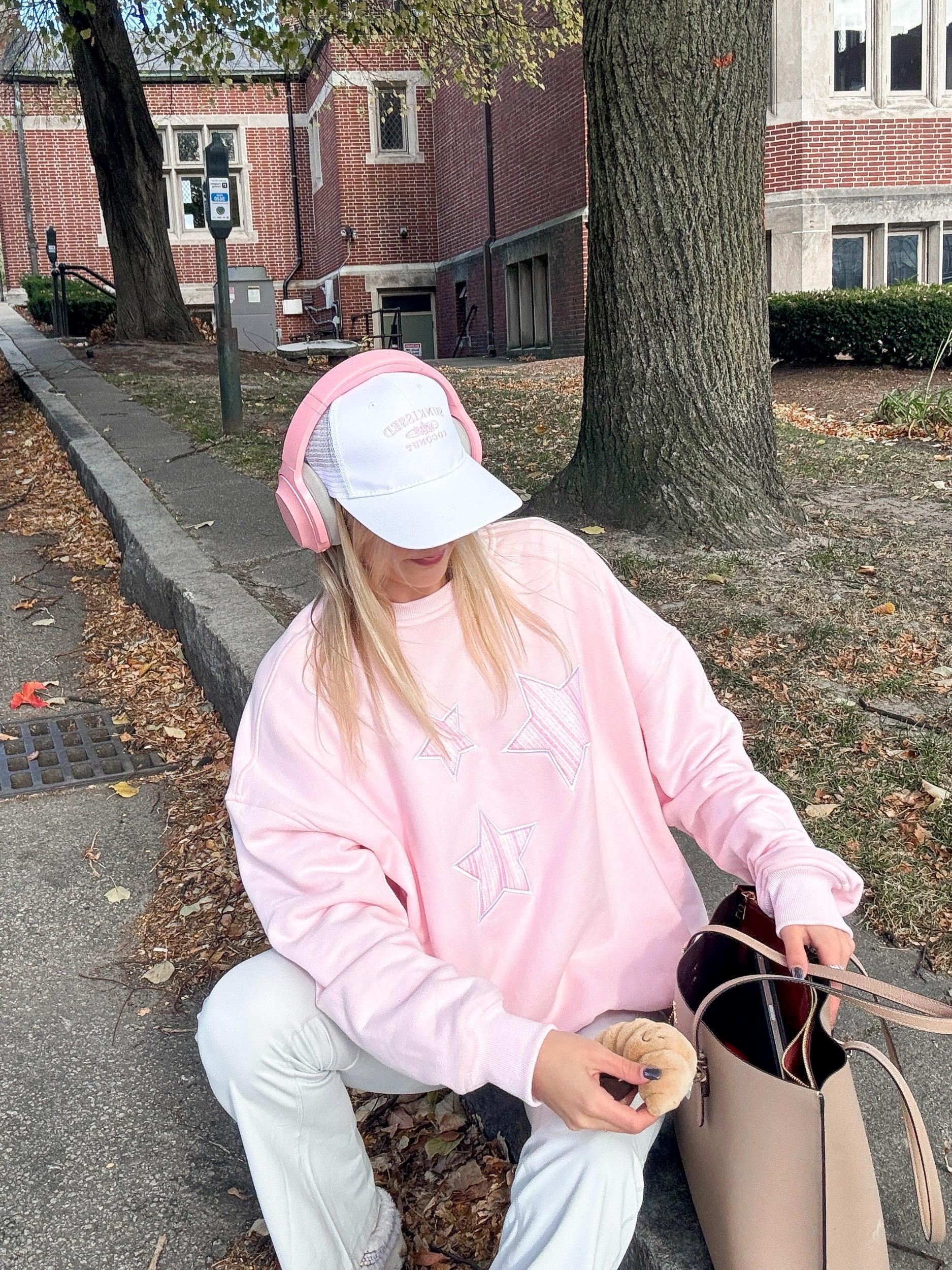 Star Lux Striped Sweatshirt Product Image