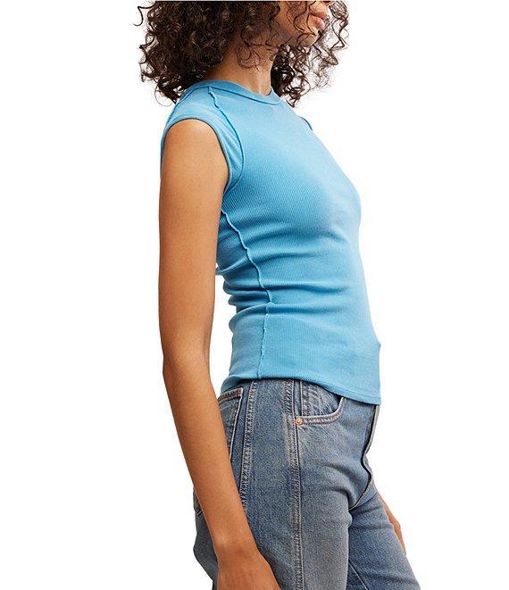 Free People Ever Had Crew Neck Short Sleeve Knit Tee Product Image