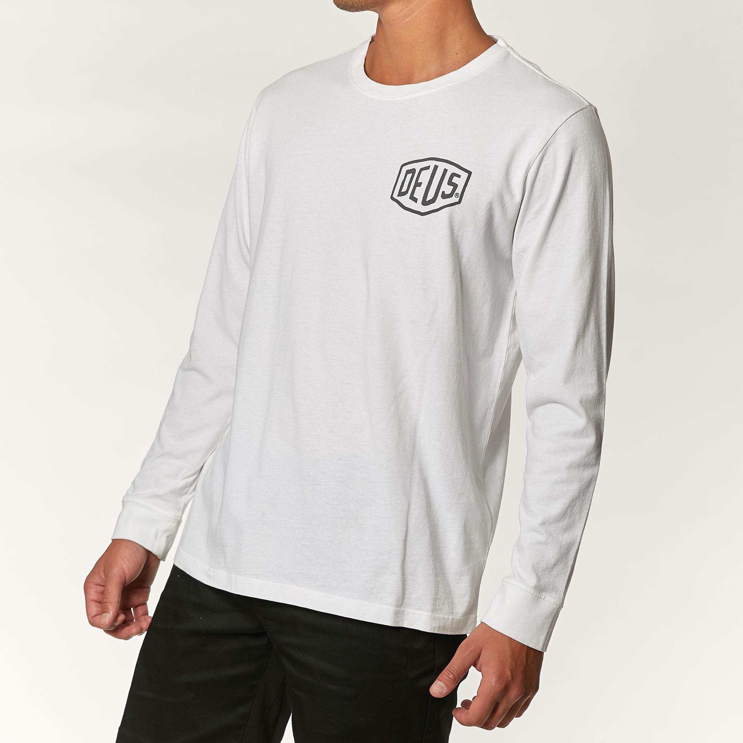 Tokyo Address Long Sleeve Tee - White Product Image