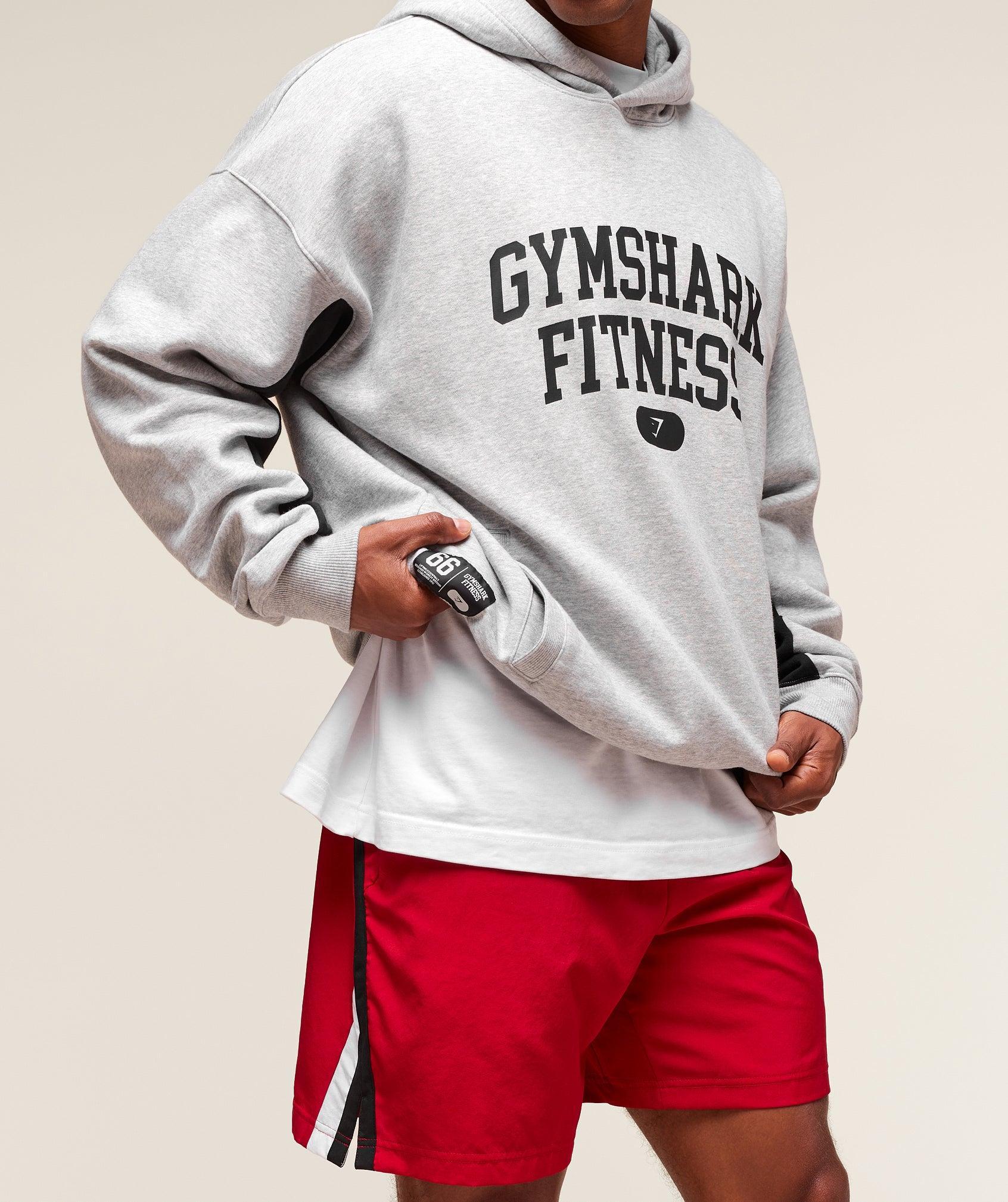 Gymshark Varsity Hoodie - Light Grey Core Marl Male Product Image