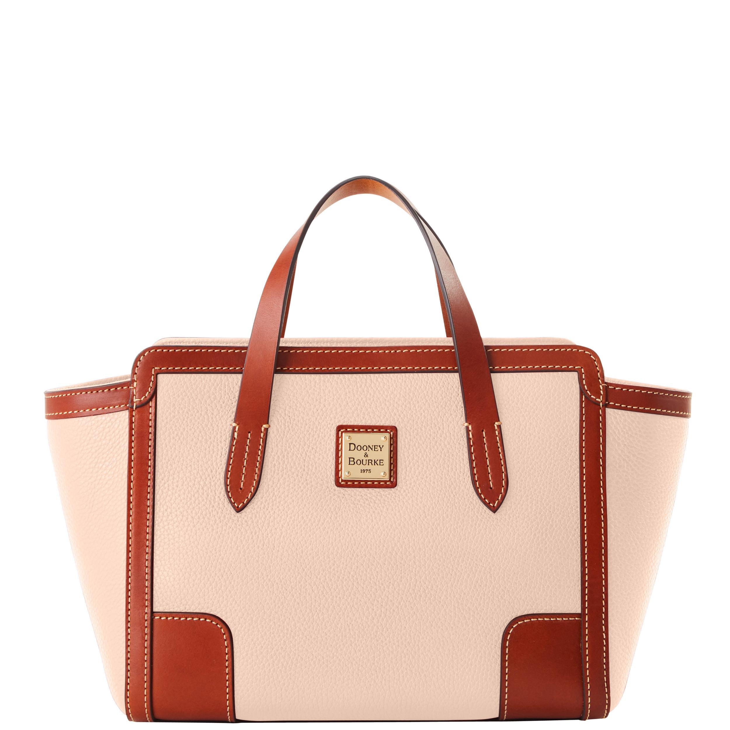 Dooney & Bourke Womens Pebble Grain Small Leather Shopper Bag in Midnight Blue Product Image
