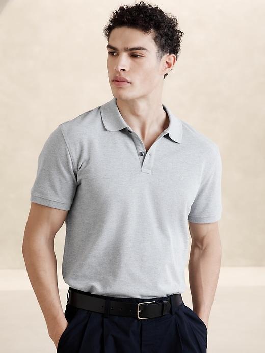 Cotton Monogram Pique Polo Product Image