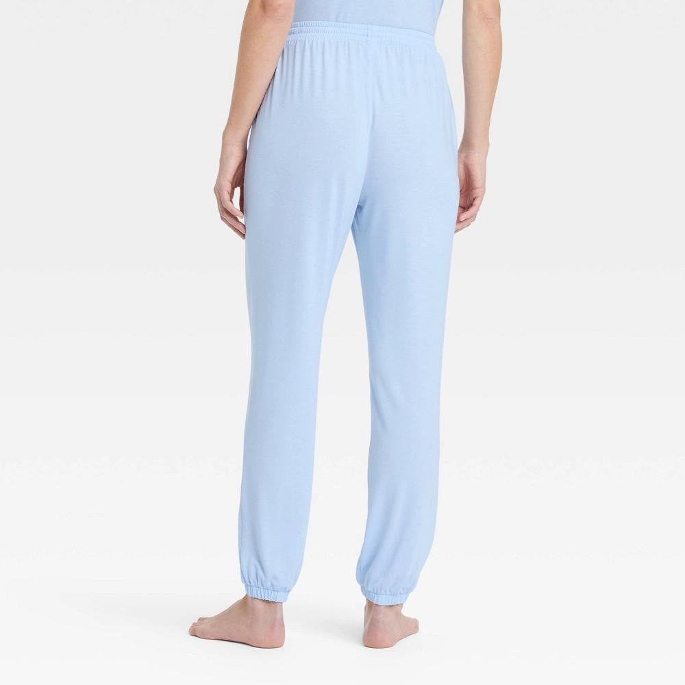 Women's Cooling Jersey Jogger Pajama Pants - Auden™ Coral L: Midweight Knit, Regular Fit, Ankle Length, Front Tie Waist Product Image