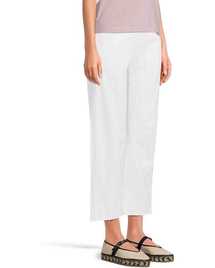 Low Slung Baggy Crop in Pure White Product Image