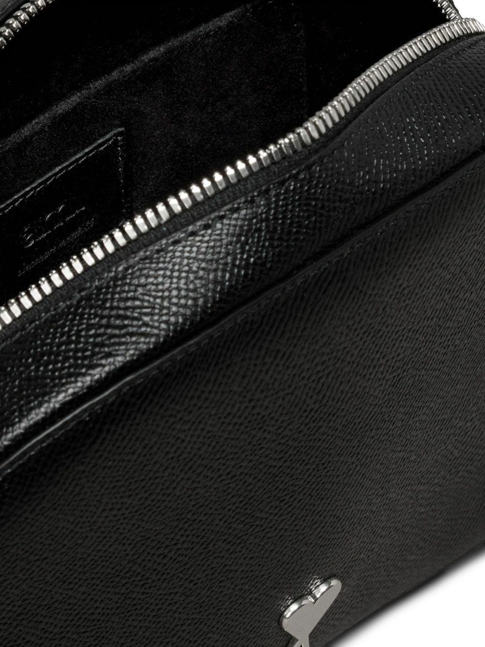 Ami de Coeur-plaque leather messenger bag Product Image