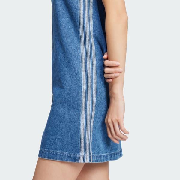 Adicolor Denim 3-Stripes Tank Dress Product Image