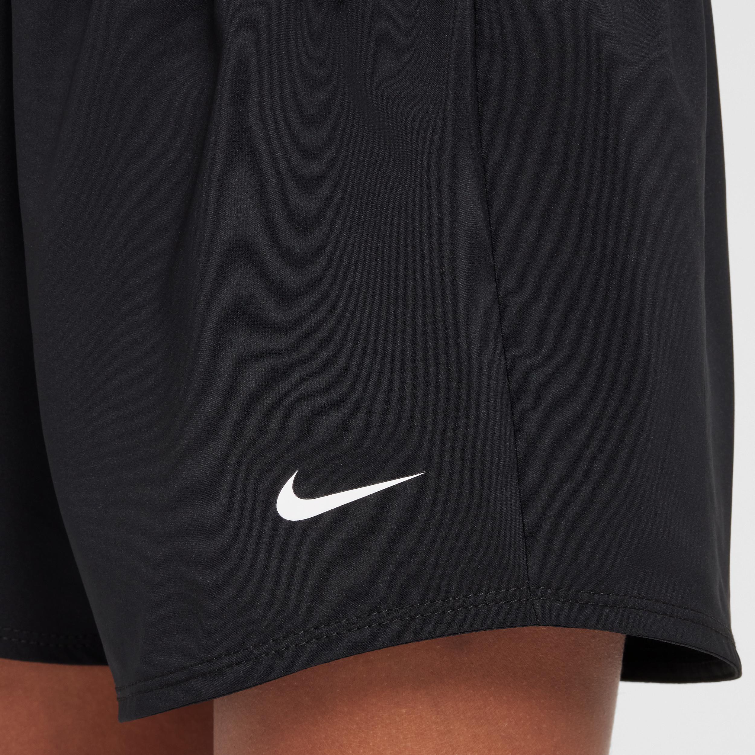 Girls 8-20 Nike One Dri-FIT 2-in-1 Shorts, Girl's, Size: Small, Black Product Image