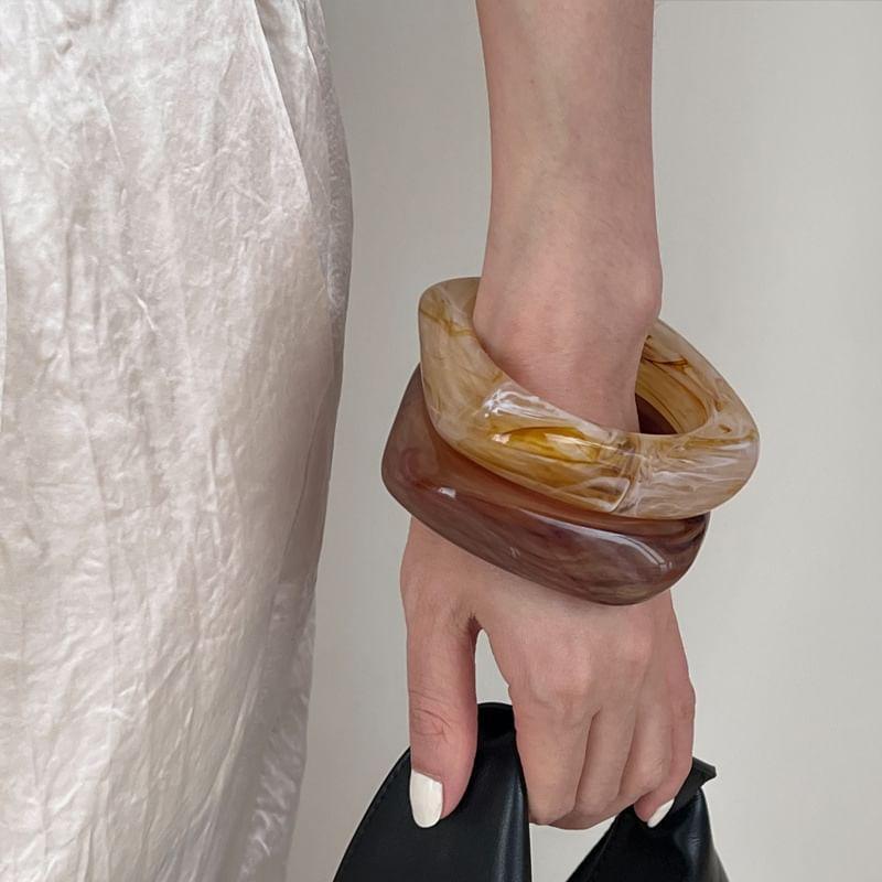 Irregular Acrylic Bangle Product Image