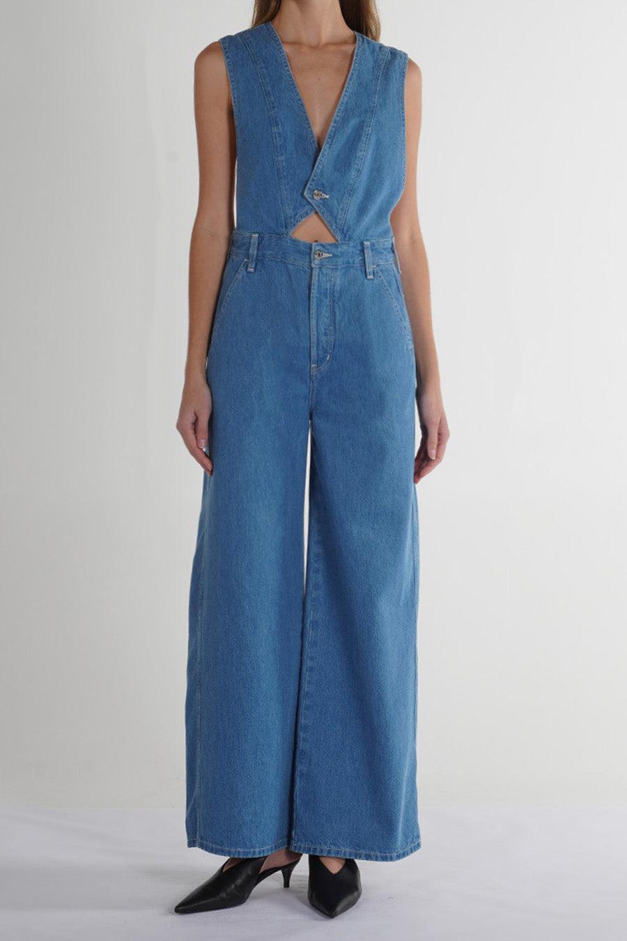 Elina Jumpsuit - Etheral Blue Product Image
