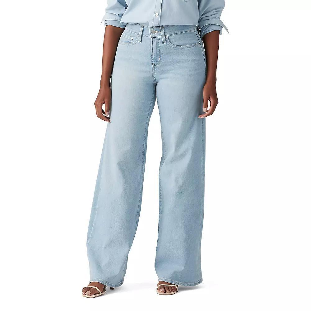 Women's Levi's® 318 Shaping Wide-Leg Jeans, Size: 29(US 8)Medium, Tall Glass Of Water Product Image