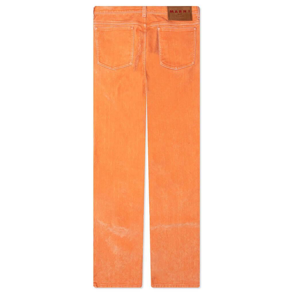 Flared 5 Pocket Trousers - Light Orange Male Product Image
