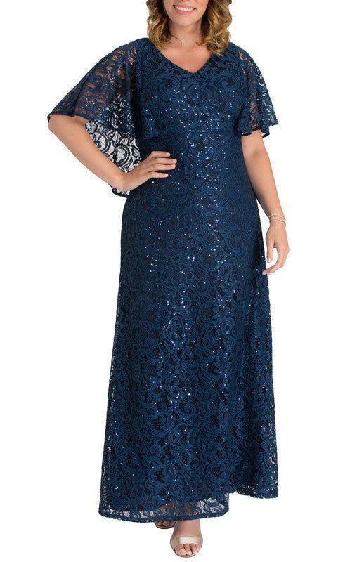 Celestial Cape Sleeve Gown - Plus Product Image