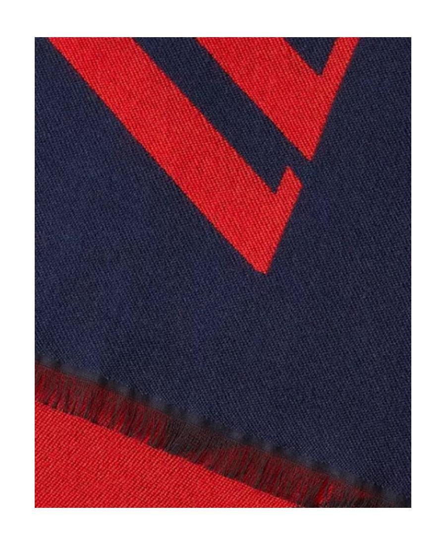 ZEGNA Logo Scarf In Blue Product Image