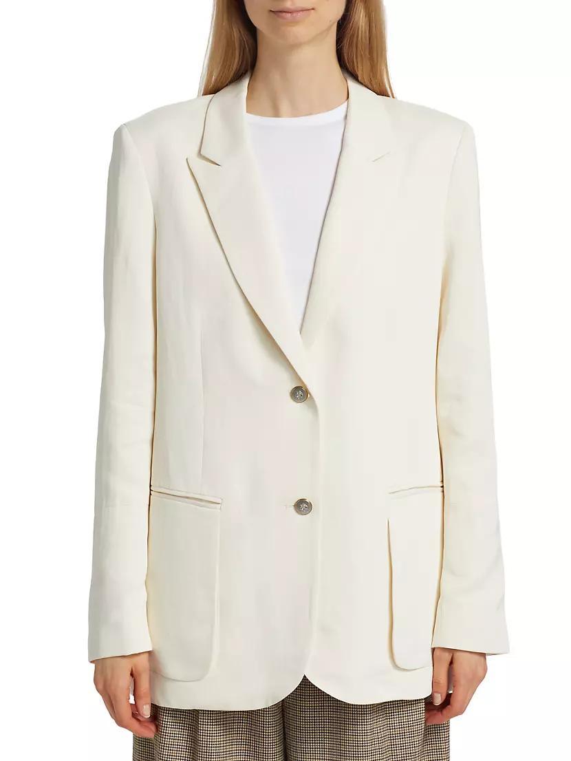 Sweet Pea Linen-Blend Blazer Product Image