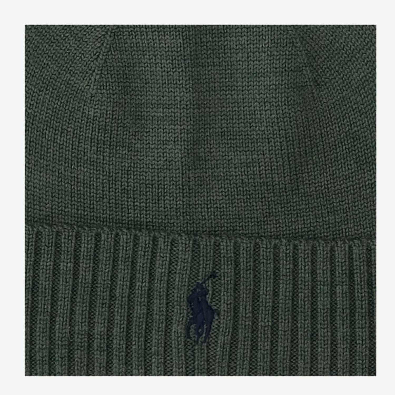 POLO RALPH LAUREN Wool Beanie With Logo In Green Product Image