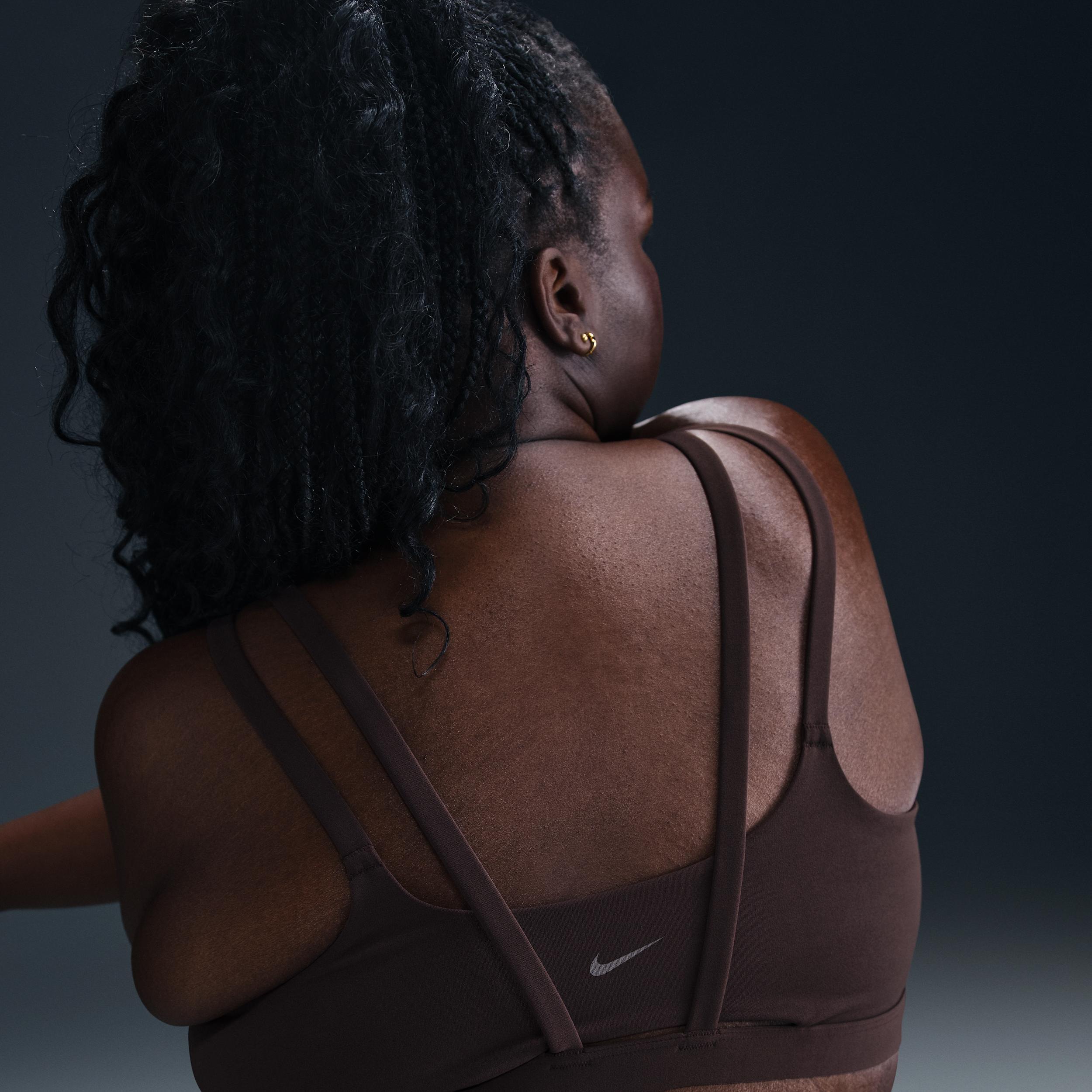 Nike Womens Zenvy Strappy Light-Support Padded Sports Bra (Plus Size) Product Image