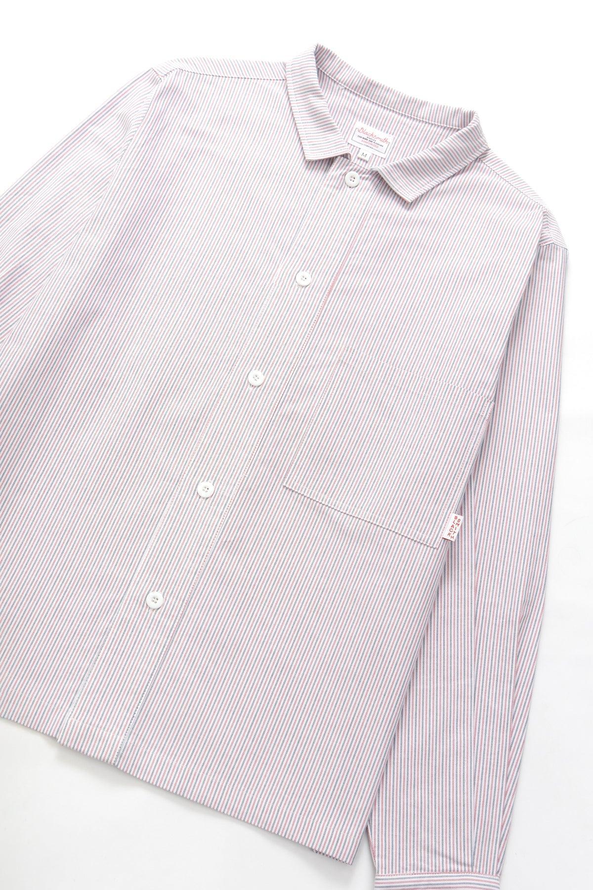 Blacksmith - 'Boxford' Utility Shirt - Multi Stripe Product Image