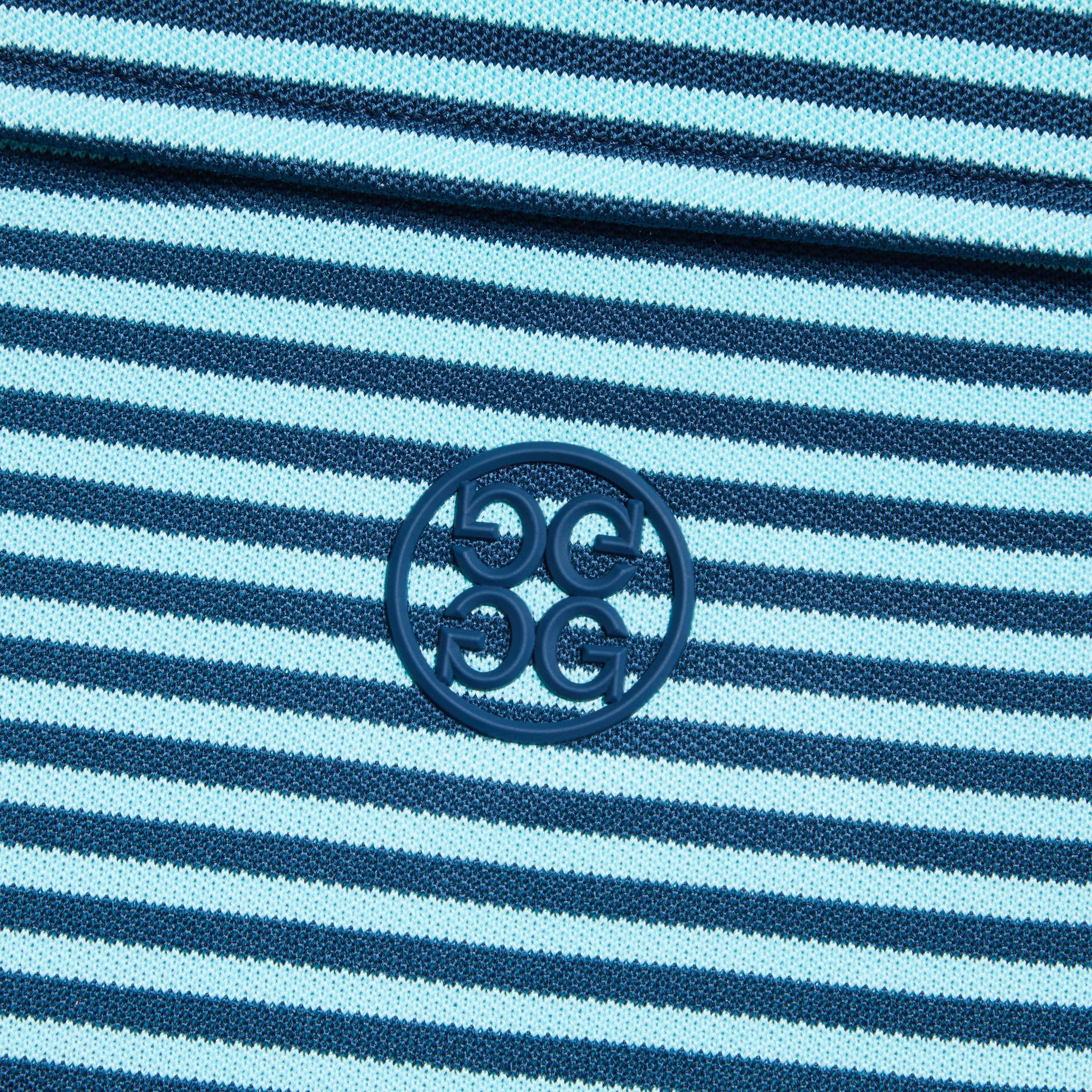 FEEDER STRIPE TECH PIQUÉ MODERN SPREAD COLLAR POLO Product Image