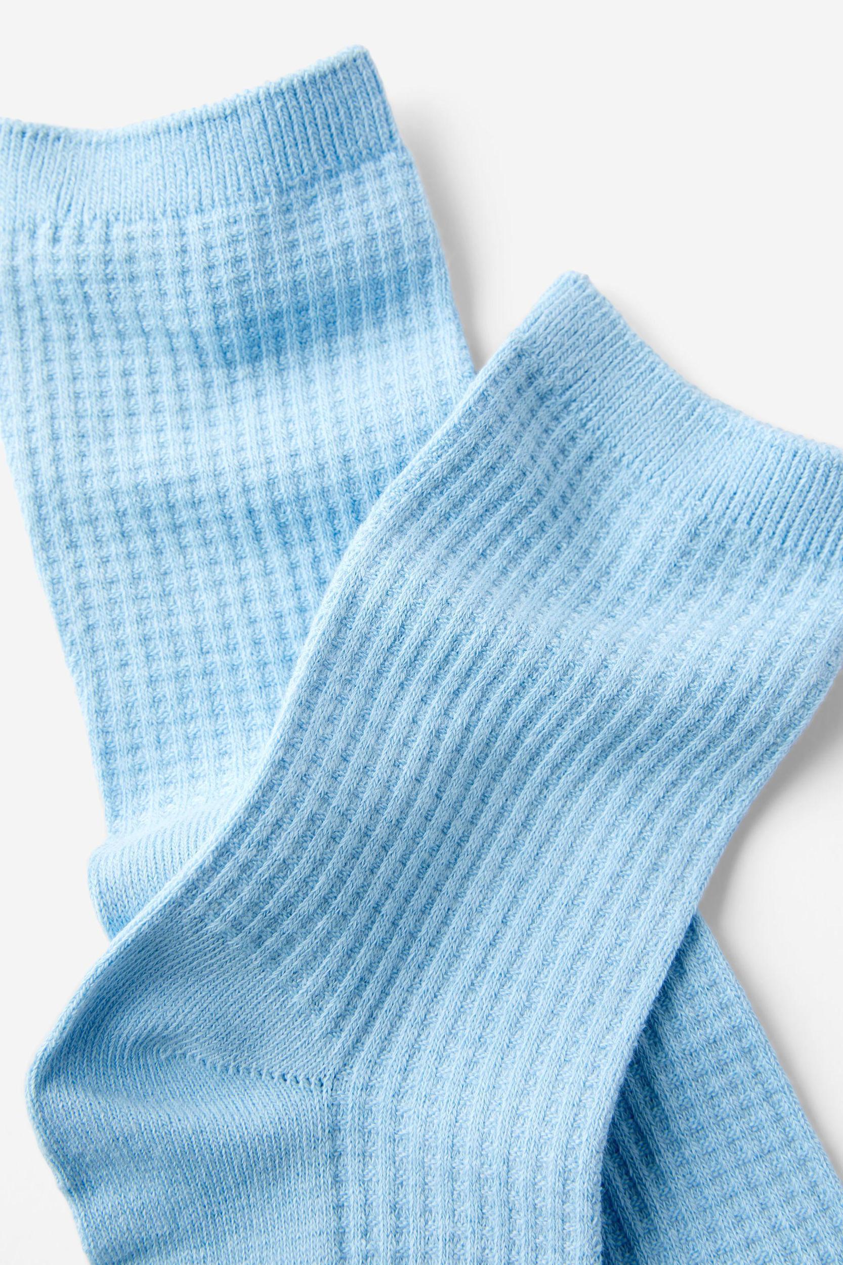 Waffle Textured Crew Sock Product Image