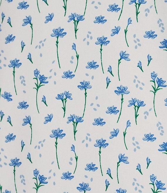 Roundtree & Yorke Performance Micro Floral Print Polo Shirt Product Image