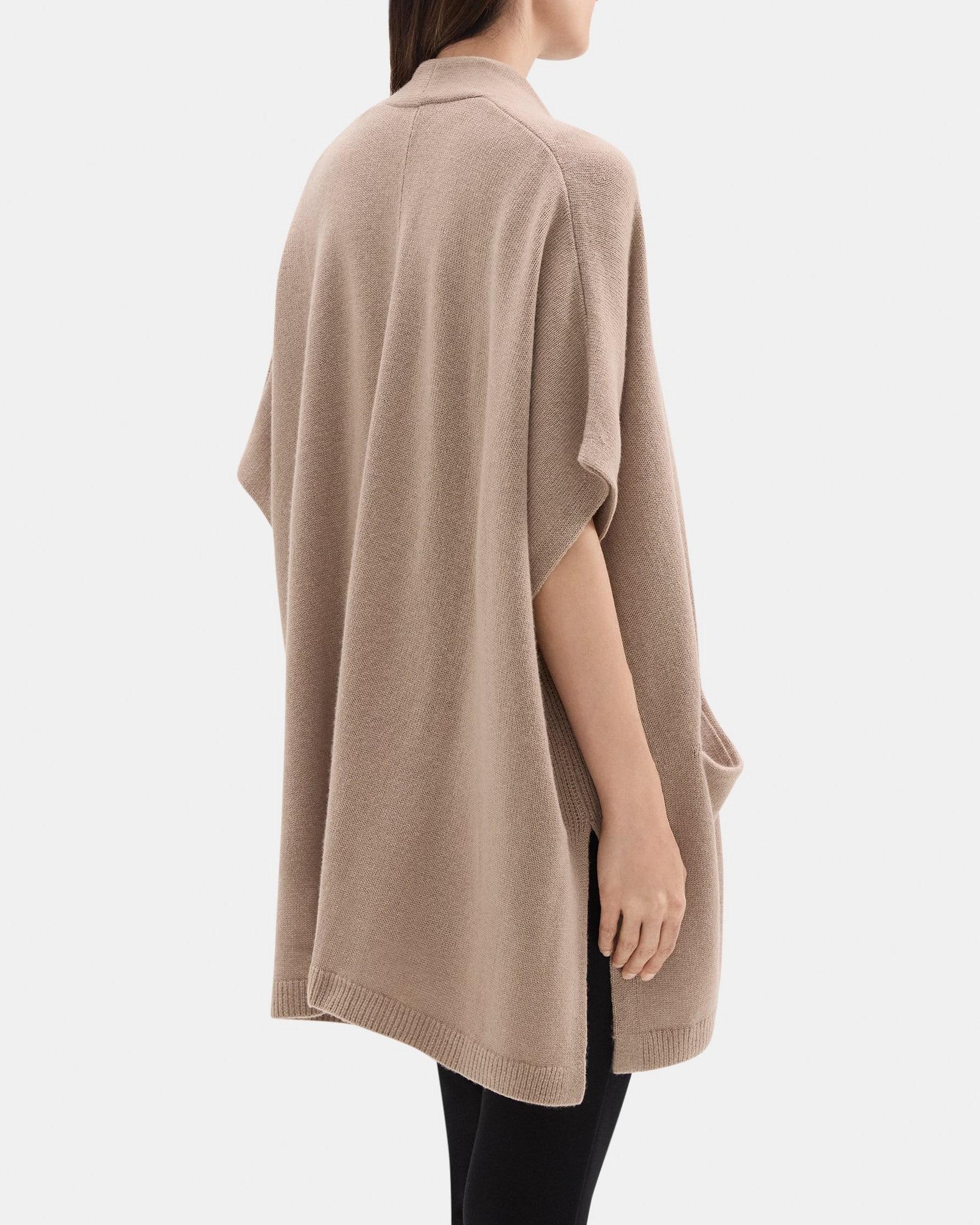 Knit Poncho in Wool-Cashmere Product Image