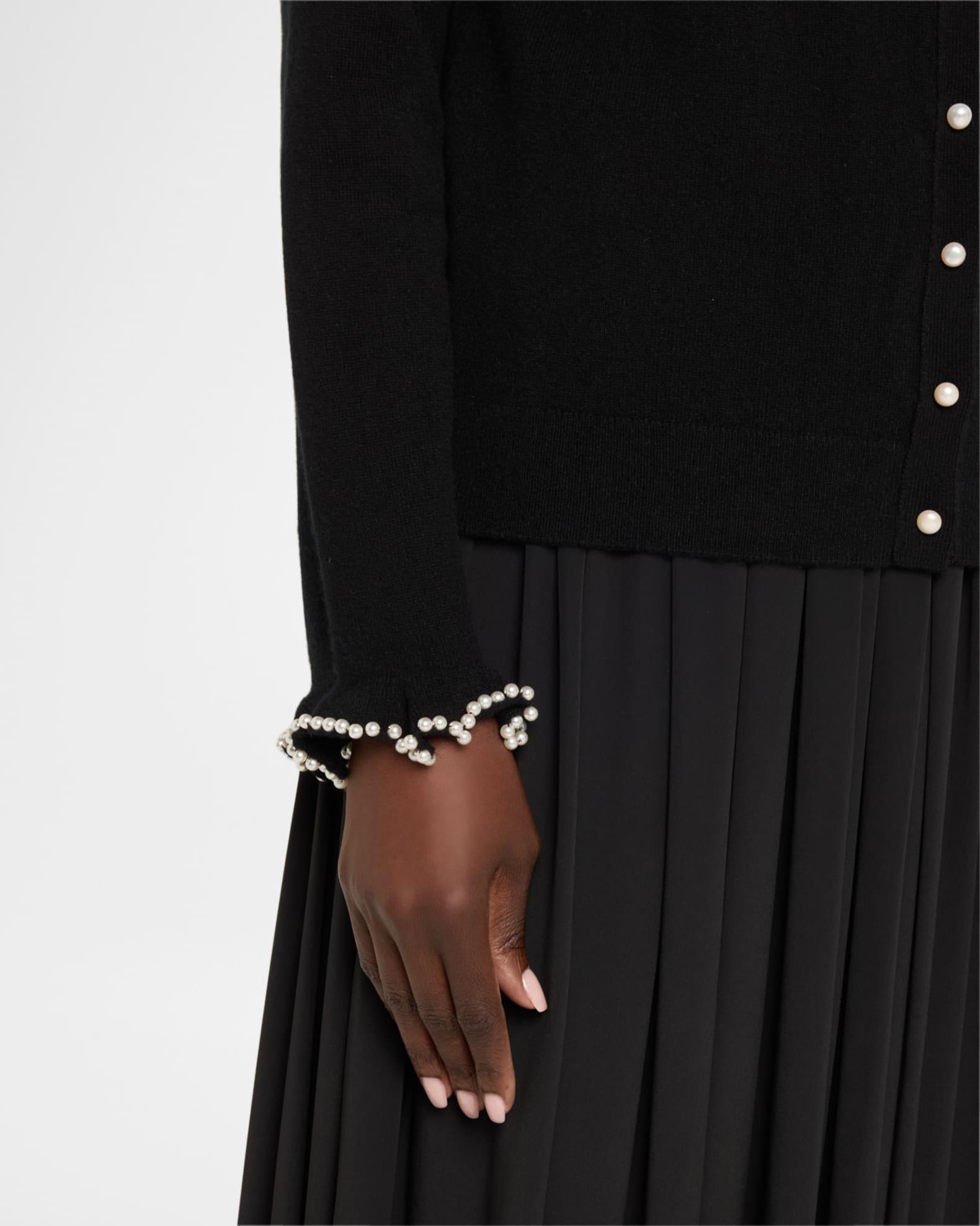 Pearl-Button Cashmere Cardigan Product Image