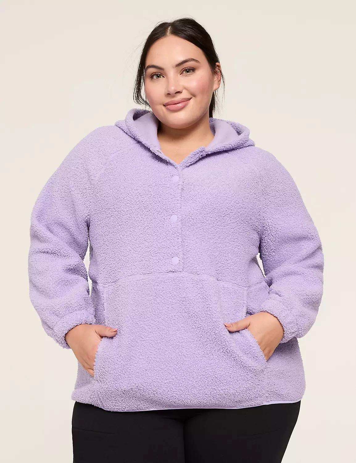 LIVI Snap-Front Sherpa Hoodie Product Image