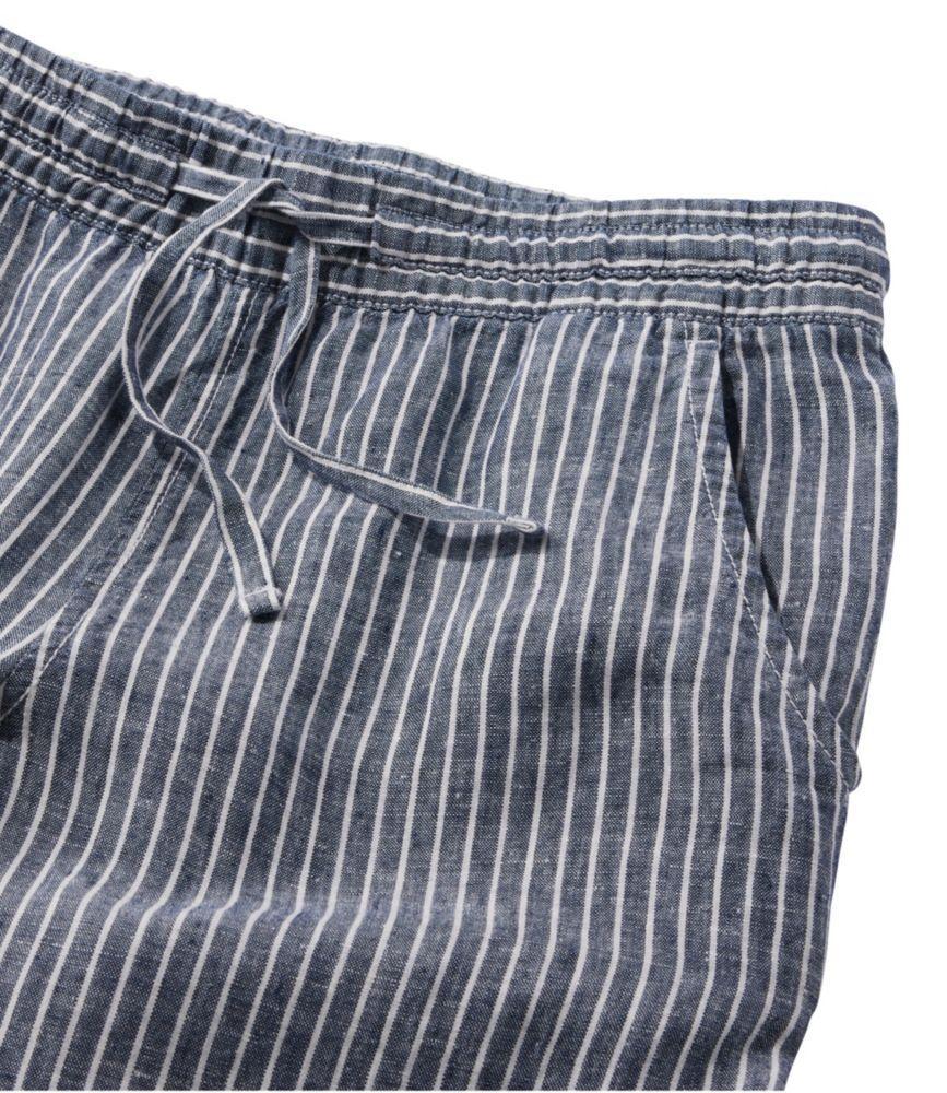 
                            Women's Premium Washable Linen Pull-On Pants, Stripe
                         Product Image