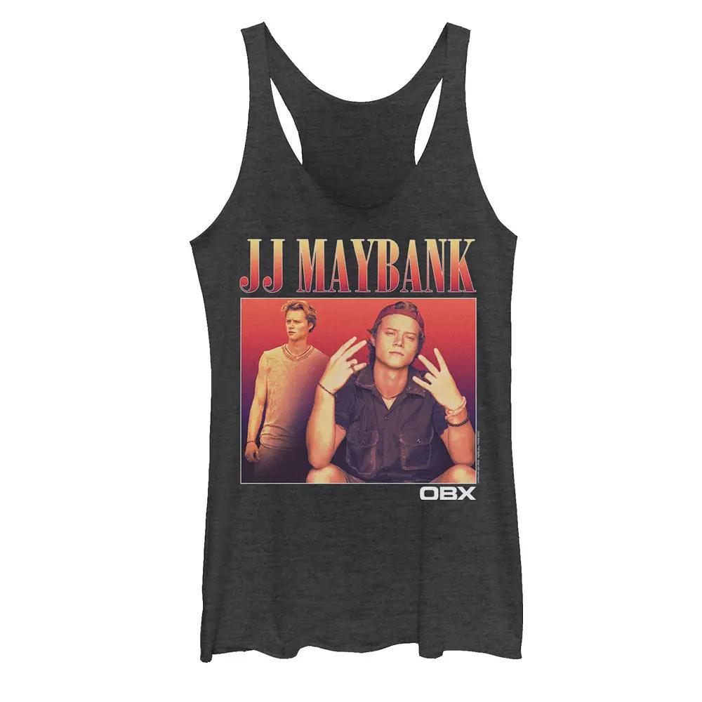 Juniors' Outer Banks JJ Maybank Portrait Graphic Tank Top, Girl's, Size: XS, Black Grey Product Image