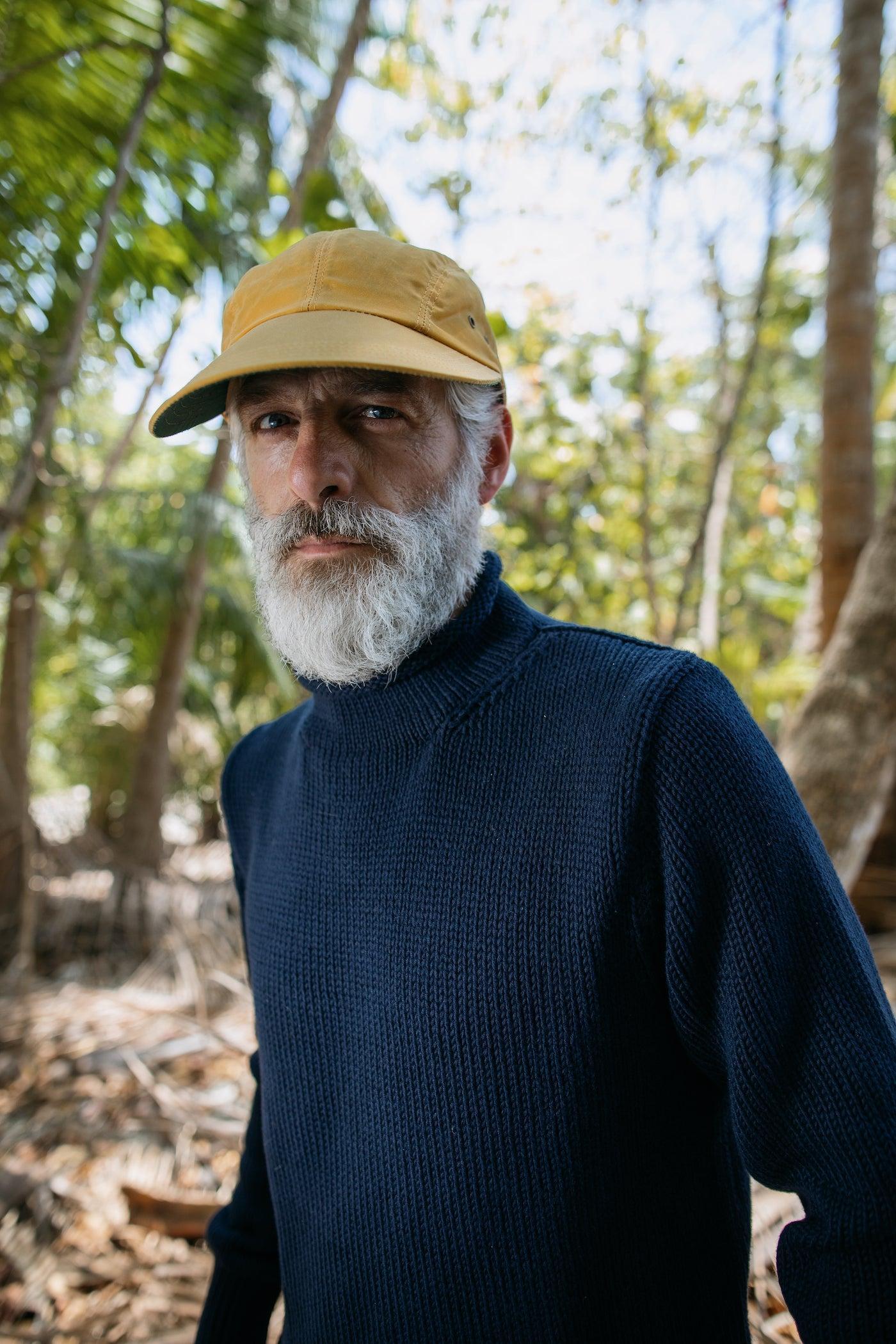 Fisherman's Sweater in Navy Product Image