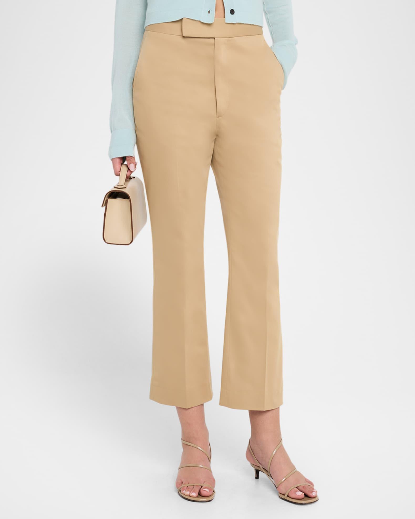 High-Rise Kickflare Crop Trousers Product Image