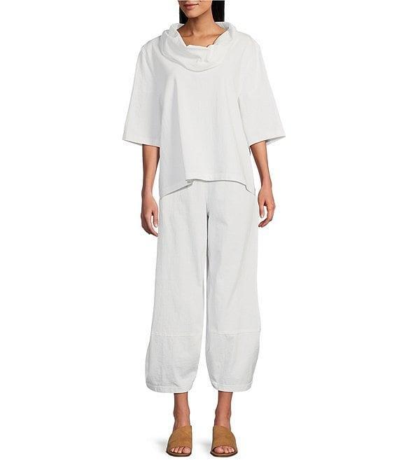 Bryn Walker Oliver Cotton Jersey Elastic Waist Lantern Leg Pants Product Image