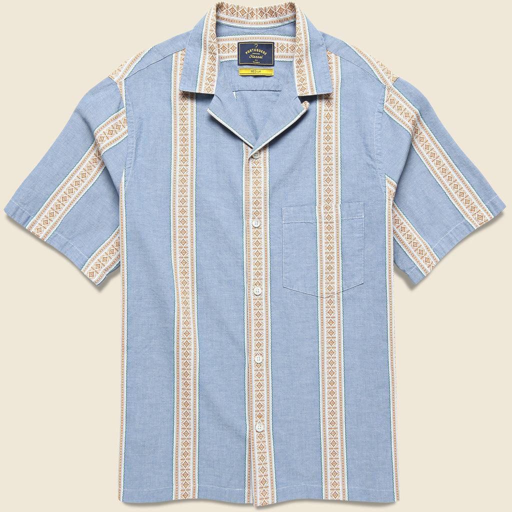 Melissa Camp Shirt - Blue Product Image