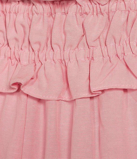 En Saison Bethany Square Neck Sleeveless Midi Smocked Dress Product Image