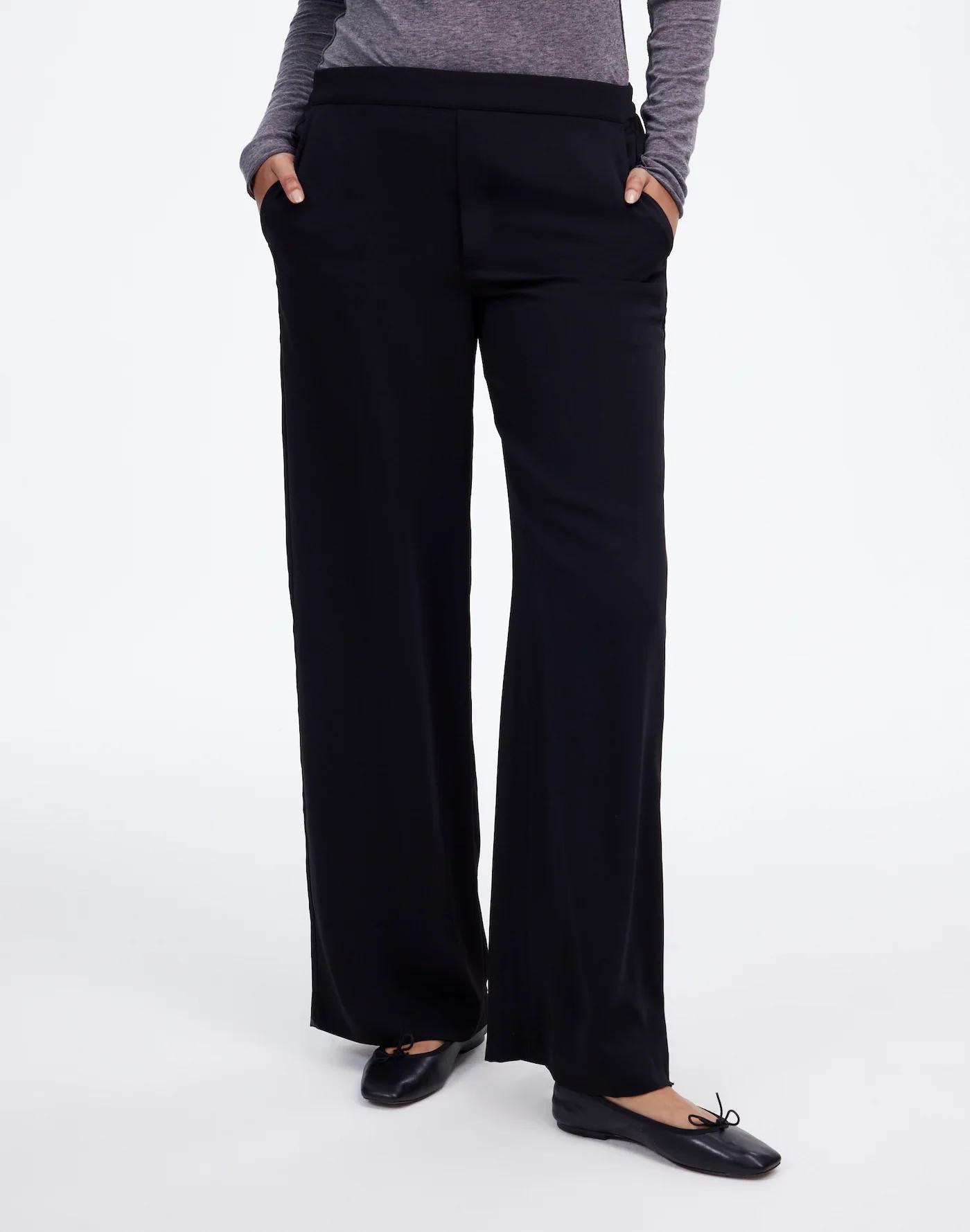 Tall Pull-On Straight Pants in Crepe Product Image