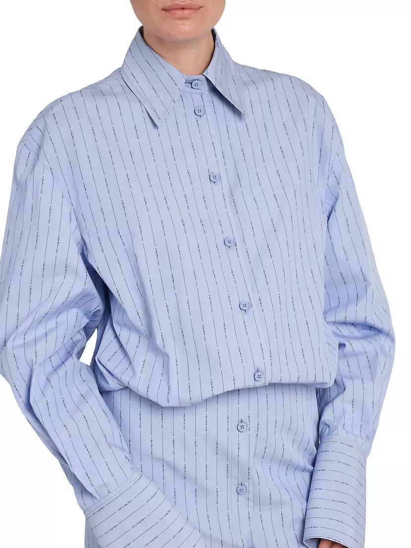 Layered Cotton Mini Shirtdress Product Image