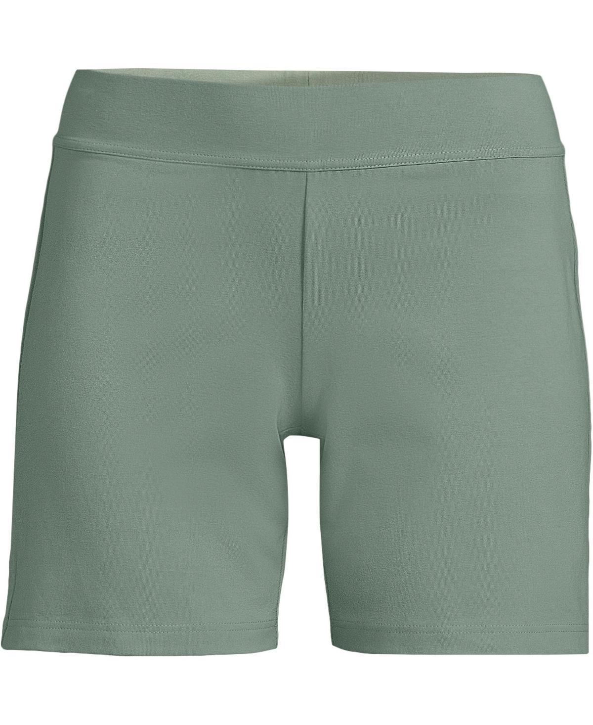 Petite Lands' End Starfish Mid-Rise 7" Pull-On Shorts, Women's, Size: XS Petite, Black Product Image