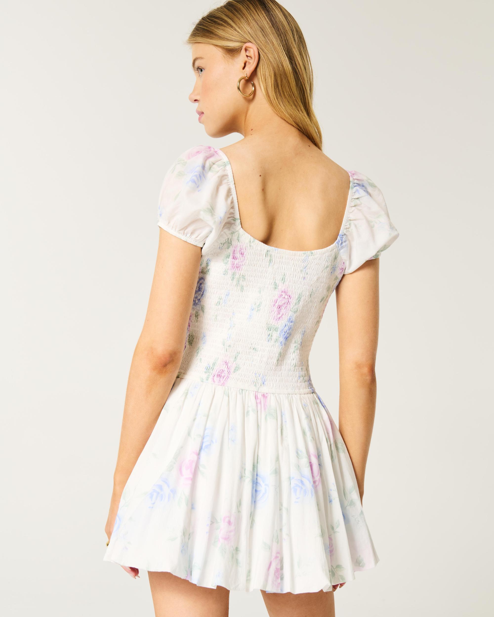 Hollister Sofia Drop-Waist Bubble Skort Dress Product Image