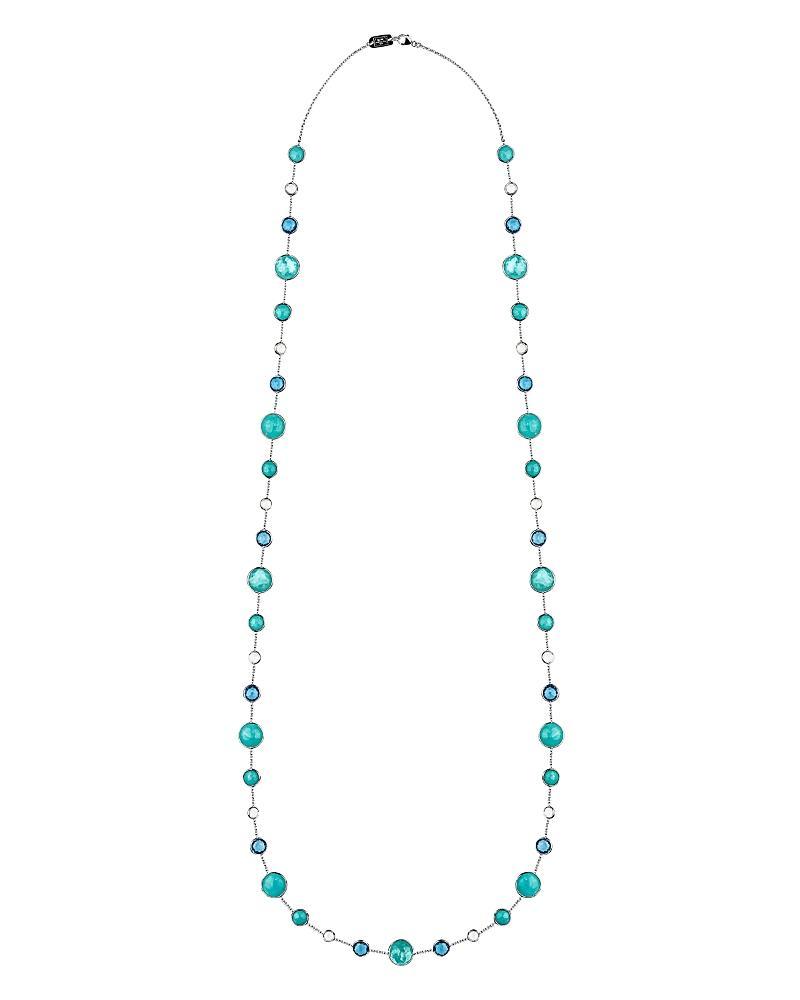Ippolita Sterling Silver Lollipop Lollitini Blue Gemstone Long Necklace, 36 Product Image