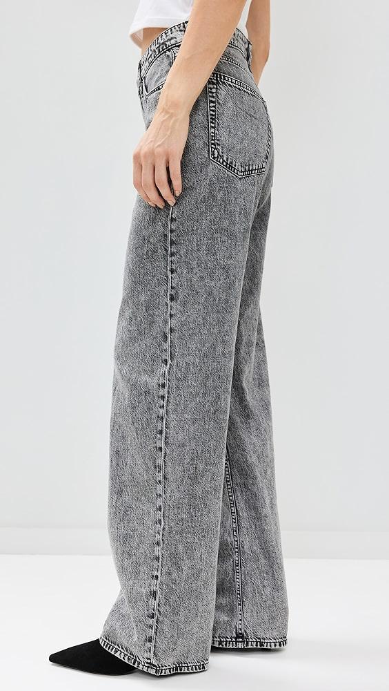 rag & bone Featherweight Logan Wide Leg Jeans | Shopbop Product Image