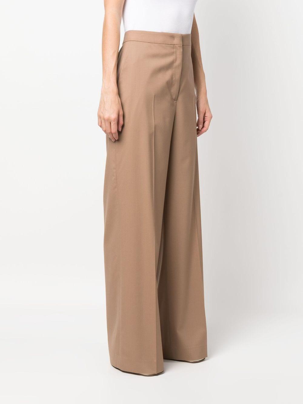 FABIANA FILIPPI Pleated Zipper Wool Casual Pants In Nude Product Image