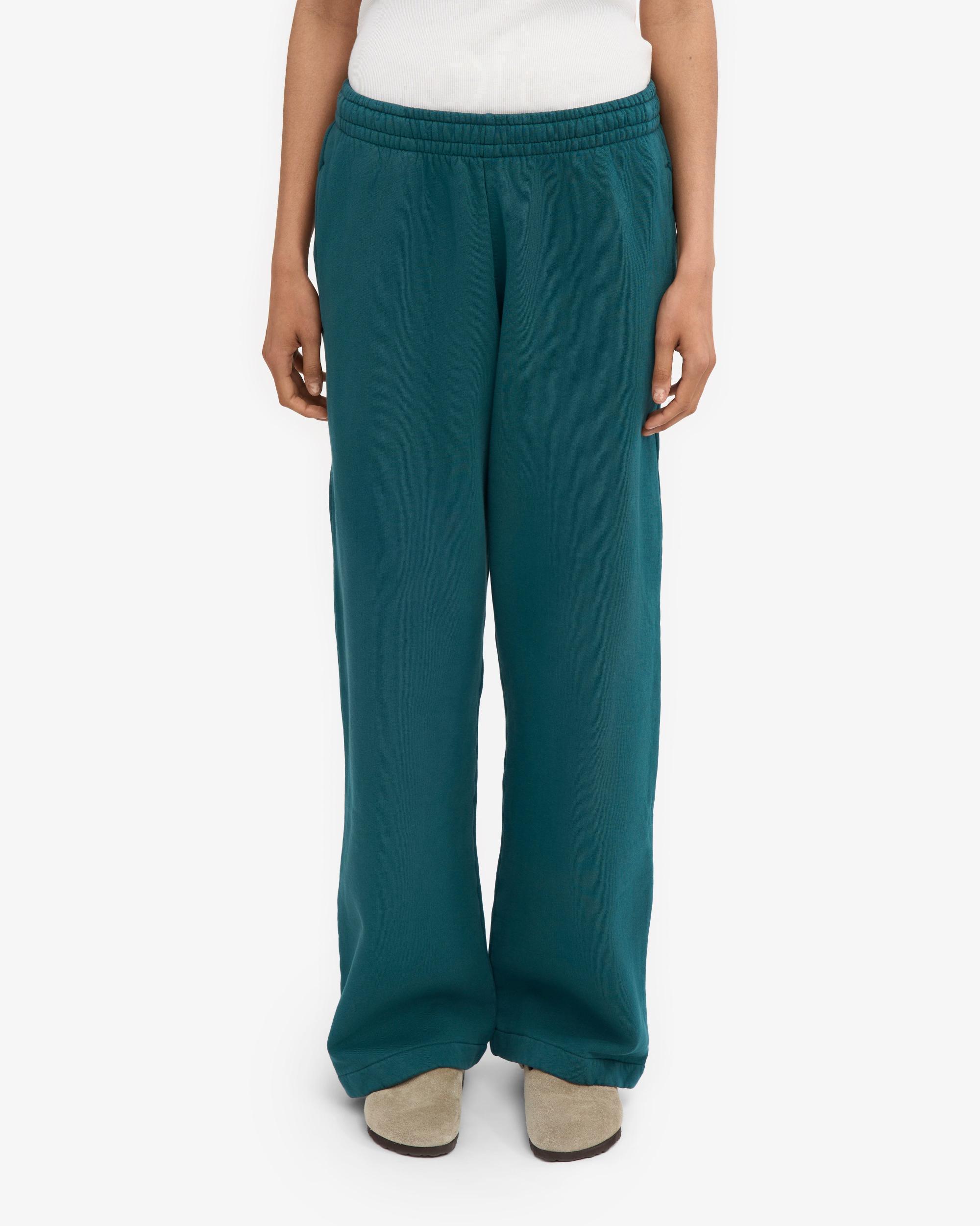 Organic Straight Leg Sweatpants - Ocean Green Product Image