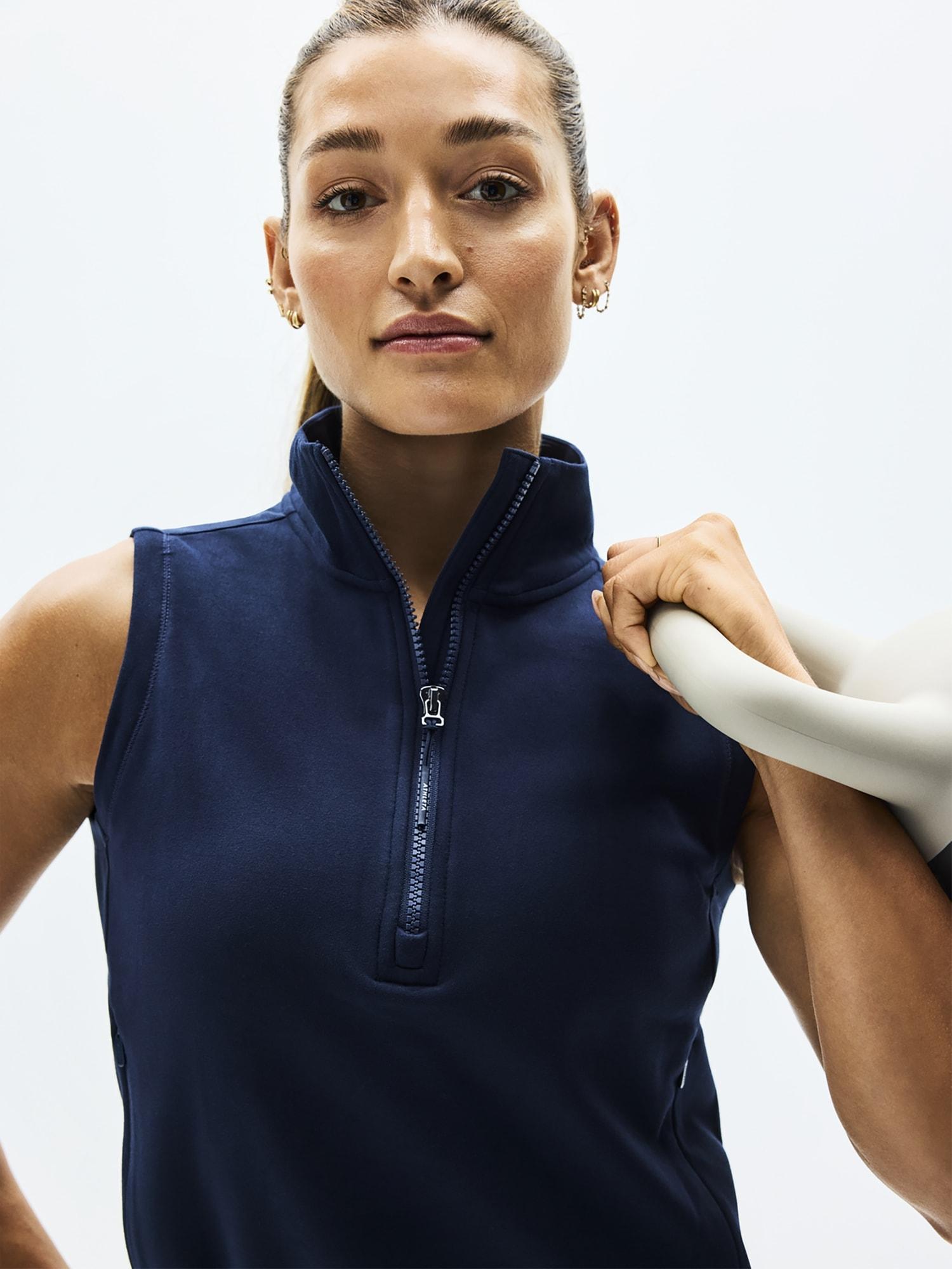 Unstoppable 1/2 Zip Cropped Vest Product Image