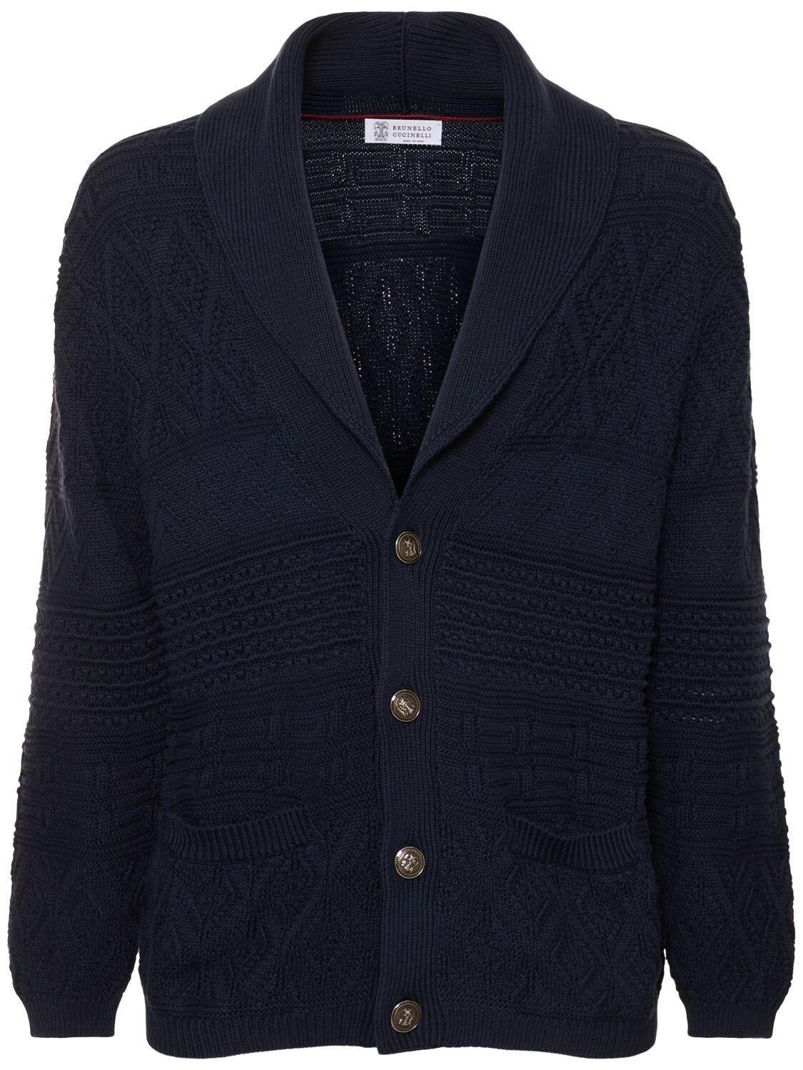 BRUNELLO CUCINELLI Cardigan In Blue Product Image