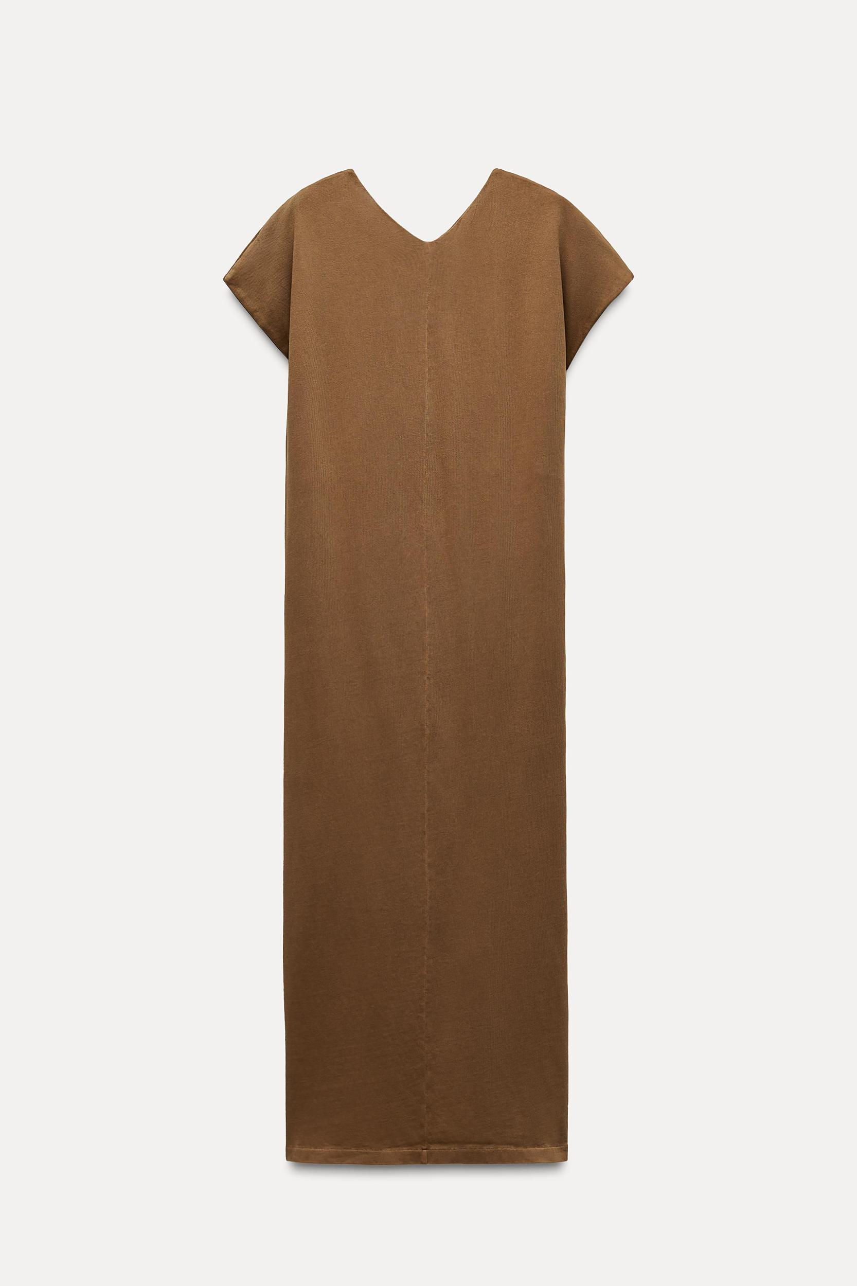 WASHED EFFECT MIDI DRESS Product Image