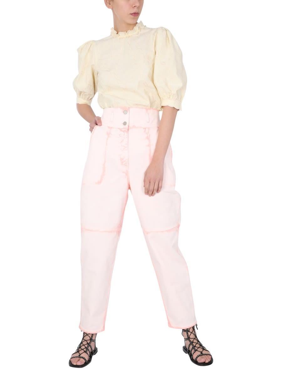 ALBERTA FERRETTI Slouchy Fit Jeans In Pink Product Image