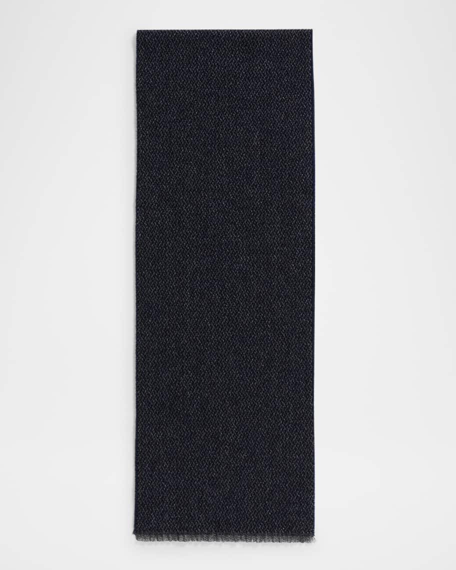 Men's Textured Cashmere Scarf Product Image