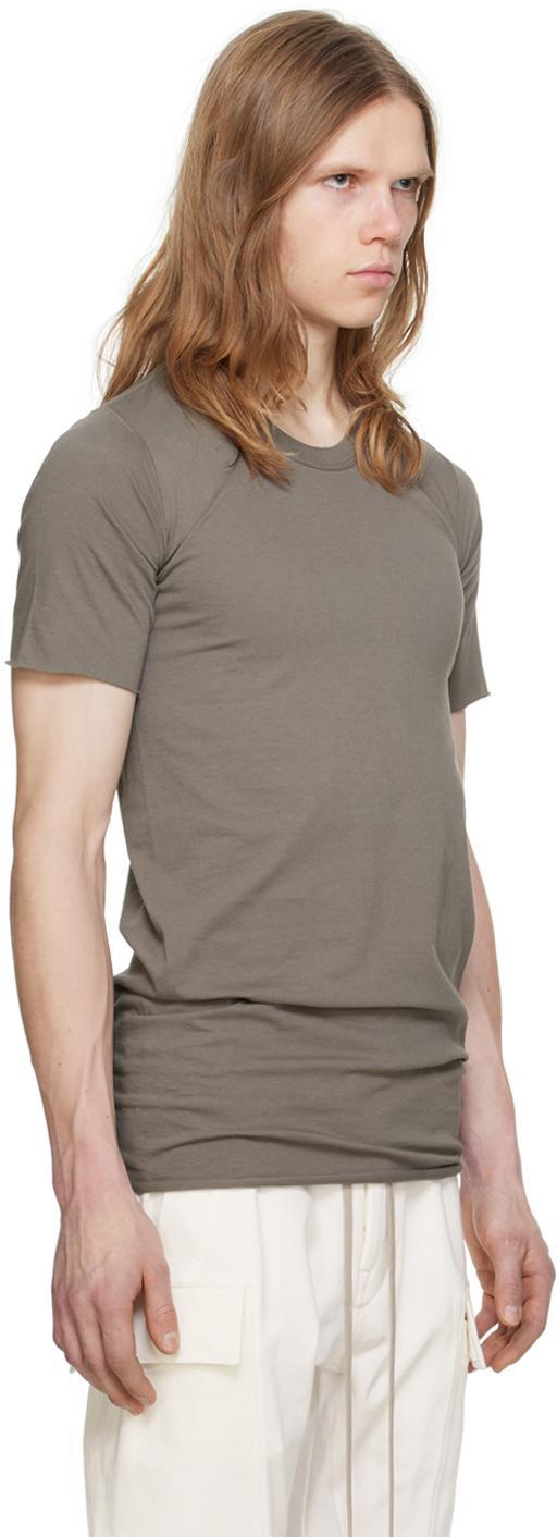 RICK OWENS Gray Basic T-shirt In 34 Dust Product Image