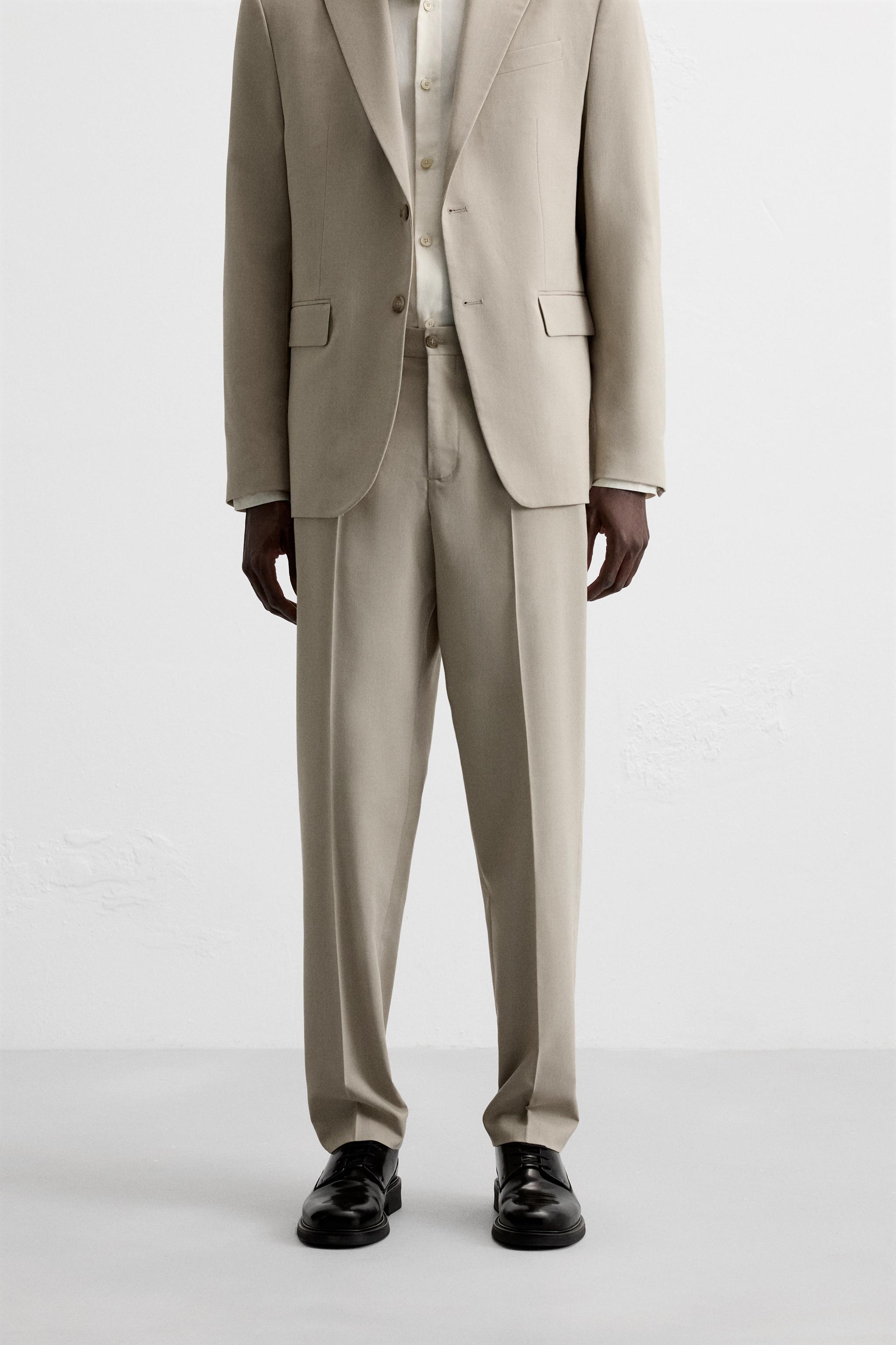 TEXTURED SUIT PANTS Product Image