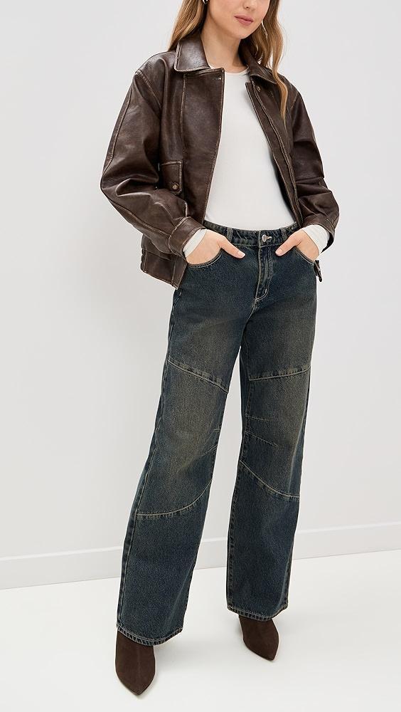 ABRAND 95 Baggy Panels Quinn Worn Jeans | Shopbop Product Image